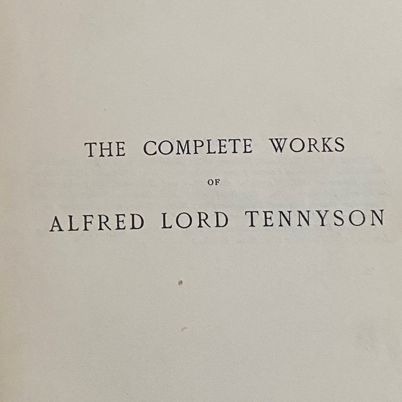 Vintage leather bound “Tennyson’s Works”. 1900 - Picture 15 of 16